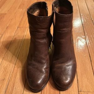 Frye wedge bootie